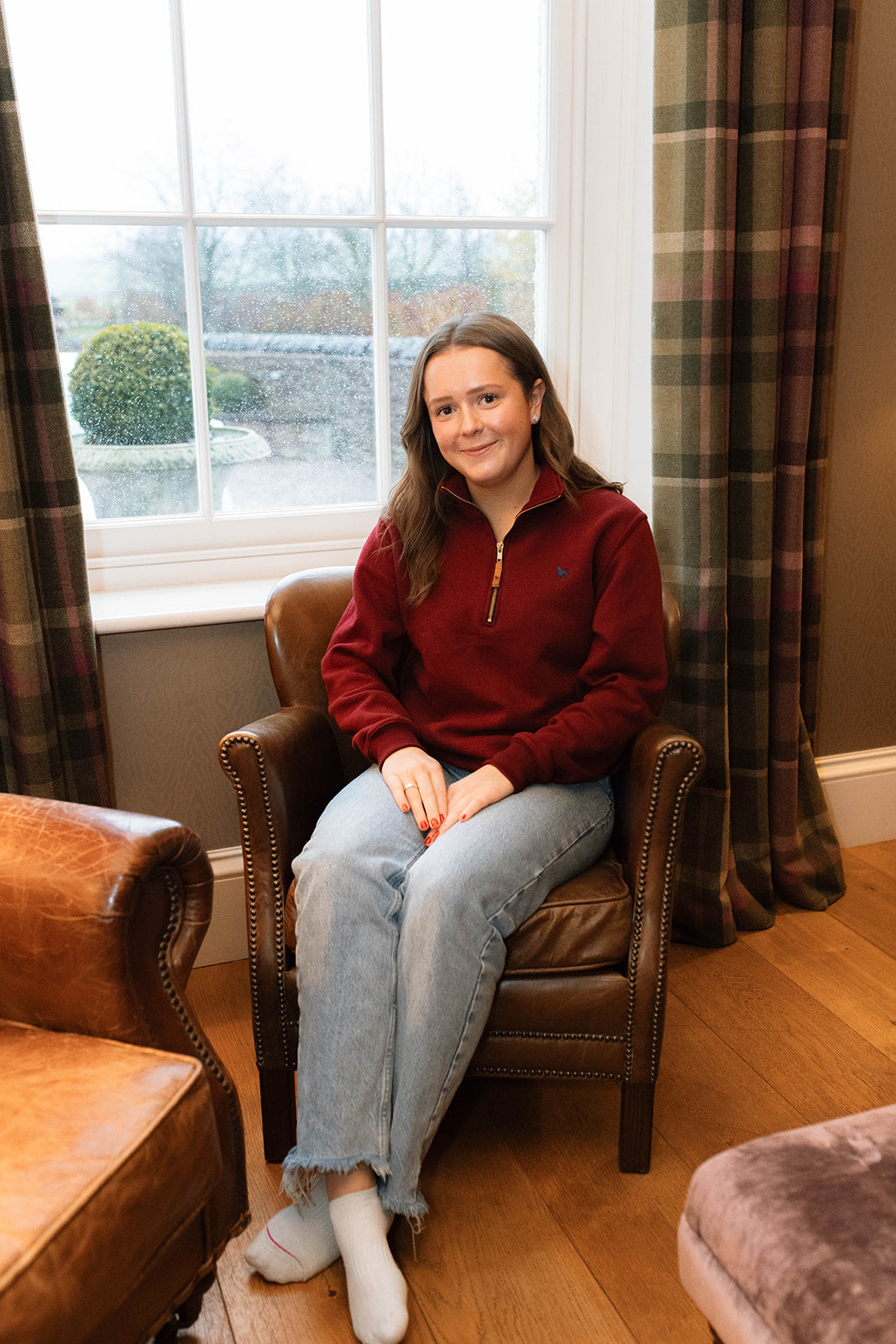 Marden Maroon 1/4 zip