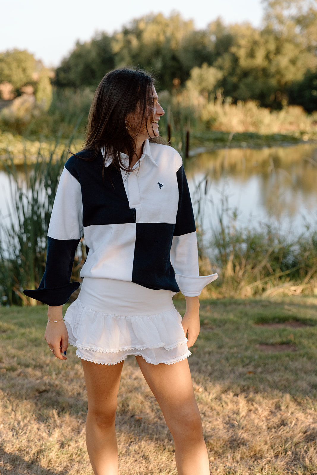 The Wye Navy And White Rugby Shirt