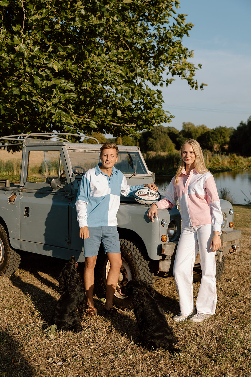 The Wye Sky Blue And White Rugby Shirt