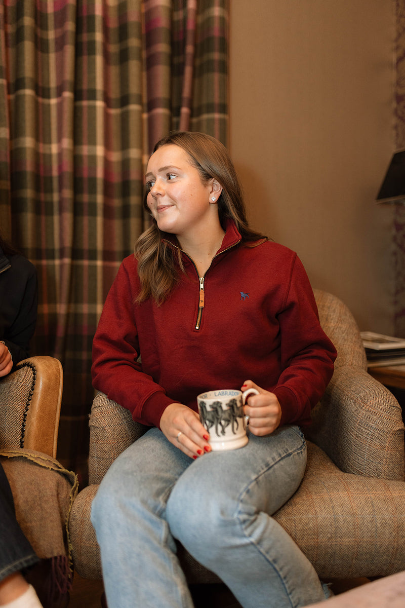Marden Maroon 1/4 zip