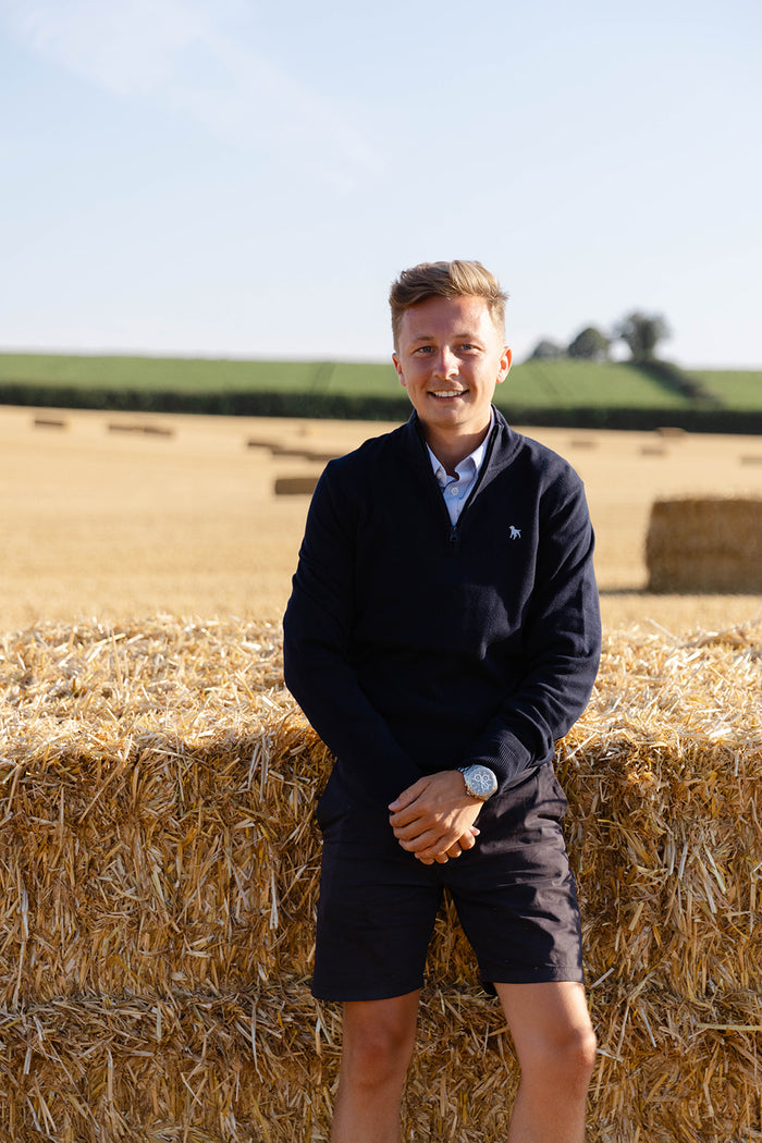 Kingsland Knitted Quarter Zip Jumper